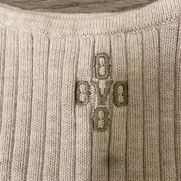 OVO Women's Ribbed Knit Tank Top - Cream - Picture 5 of 9